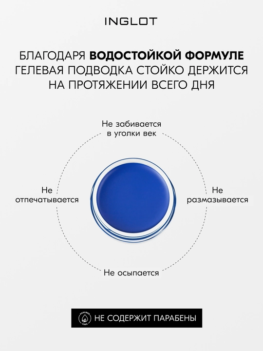 INGLOT AMC Eyeliner Gel гелевая подводка для глаз водостойкая, матовая 5.5 мл