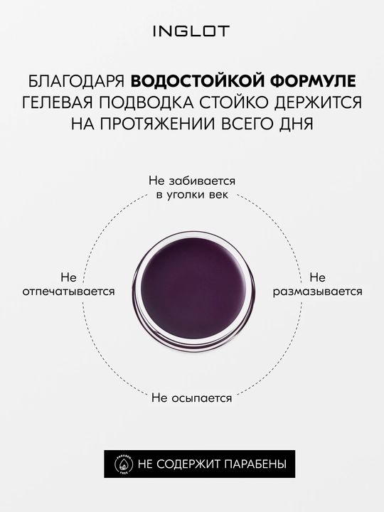 INGLOT AMC Eyeliner Gel гелевая подводка для глаз водостойкая, матовая 5.5 мл