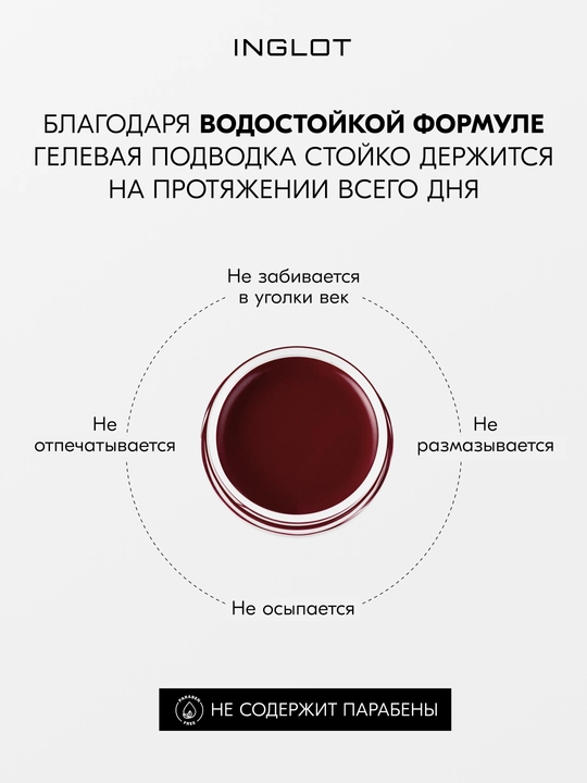 INGLOT AMC Eyeliner Gel гелевая подводка для глаз водостойкая, матовая 5.5 мл