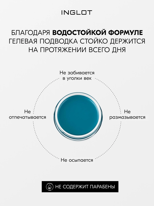 INGLOT AMC Eyeliner Gel гелевая подводка для глаз водостойкая, матовая 5.5 мл