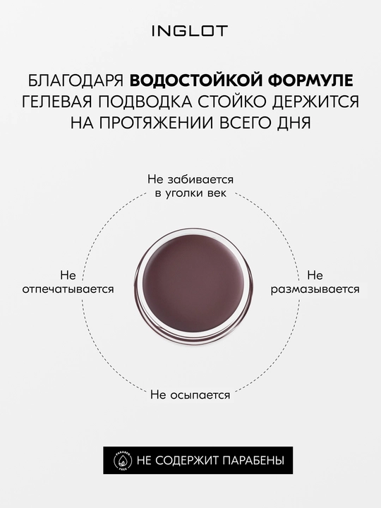 INGLOT AMC Eyeliner Gel гелевая подводка для глаз водостойкая, матовая 5.5 мл
