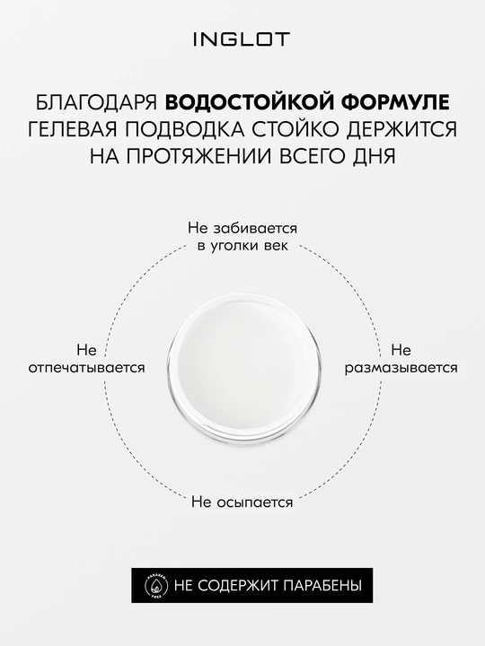 INGLOT AMC Eyeliner Gel гелевая подводка для глаз водостойкая, матовая 5.5 мл