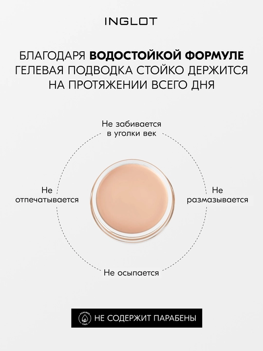 INGLOT AMC Eyeliner Gel гелевая подводка для глаз водостойкая, матовая 5.5 мл