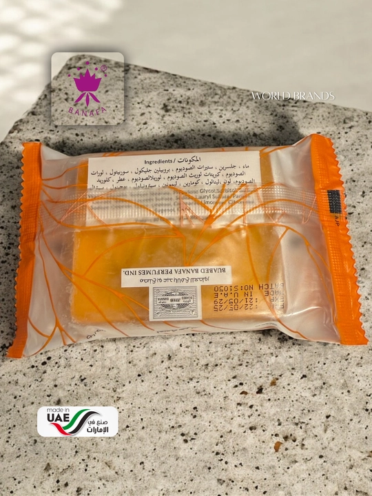 Banafa perfume sovuni – 19 xil yoqimli hid, 80g, BAA-Dubai mahsuloti 🇦🇪