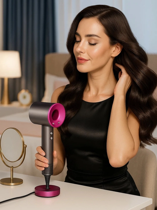 Soch quritgich-stayler Super Hair Dryer, 5 nasadkali - 
