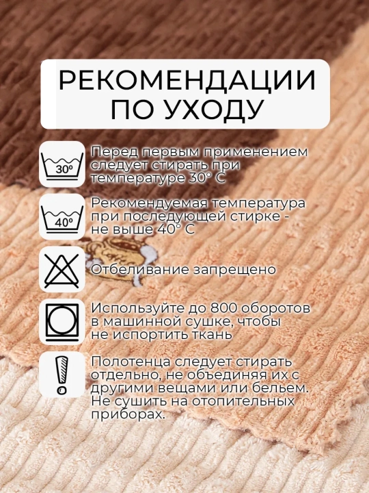 Полотенца кухонные из микрофибры, набор 4 шт, 30х30 см