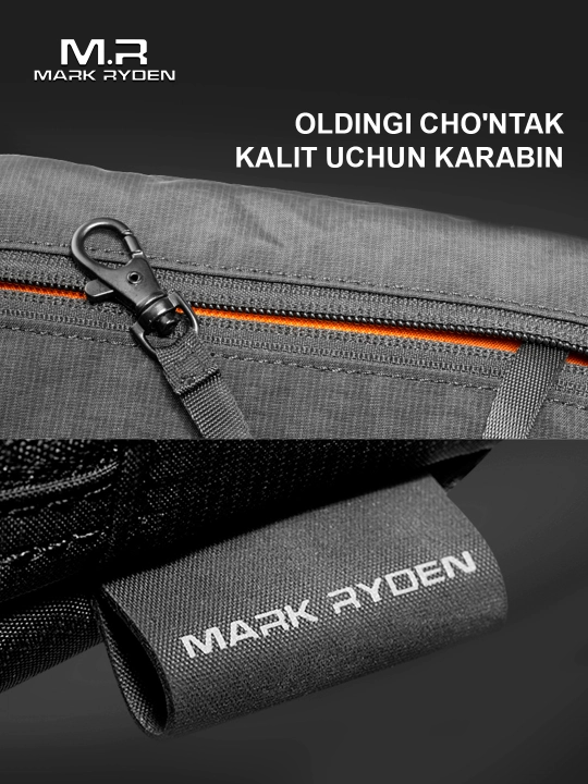 Yelkali sumka Mark Ryden MR308, RFID himoya bilan, erkaklar va ayollar uchun