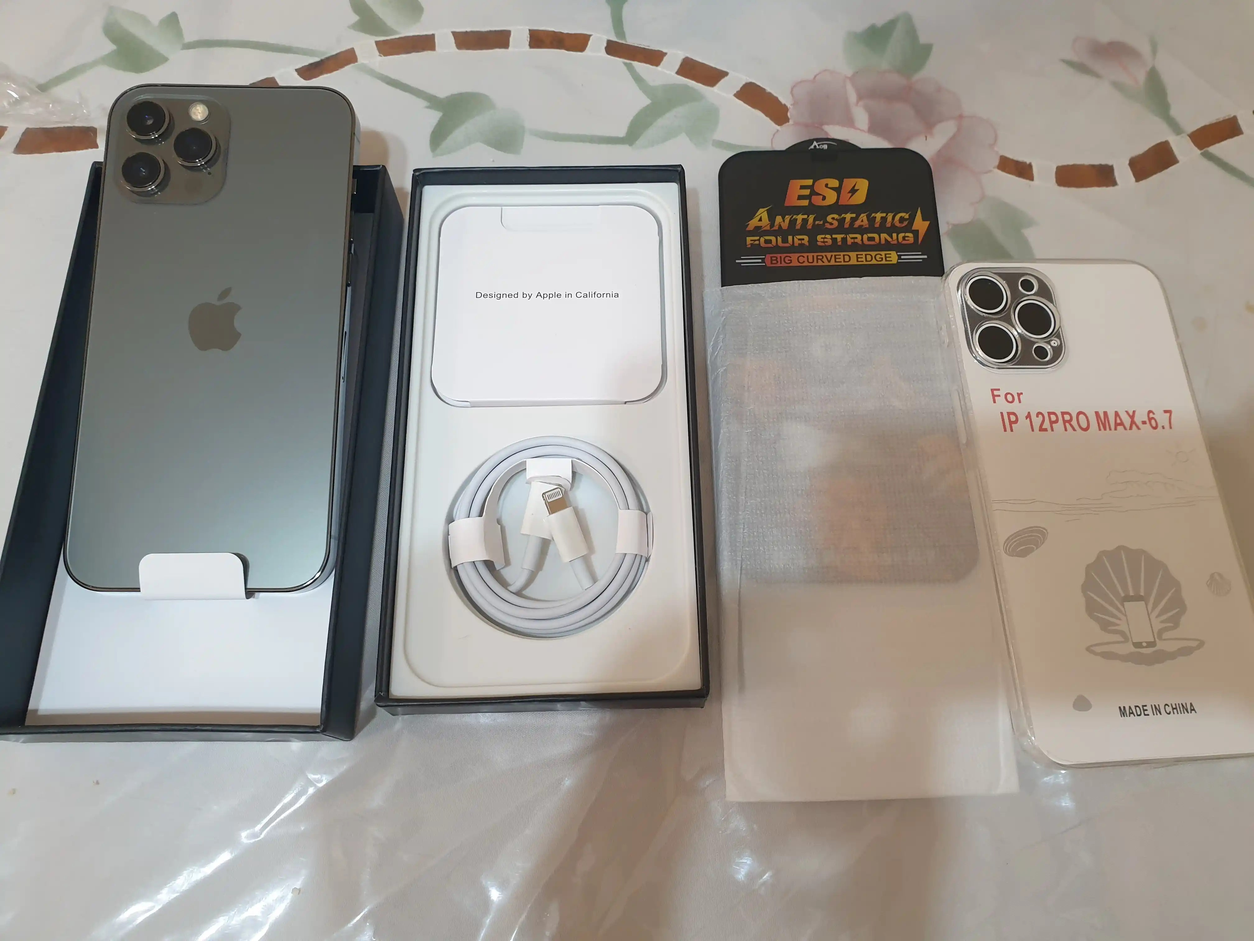 Смартфон Apple iPhone 12 Pro MAX, 128/256 ГБ , SIM+sim, чехол и стекло в подарок