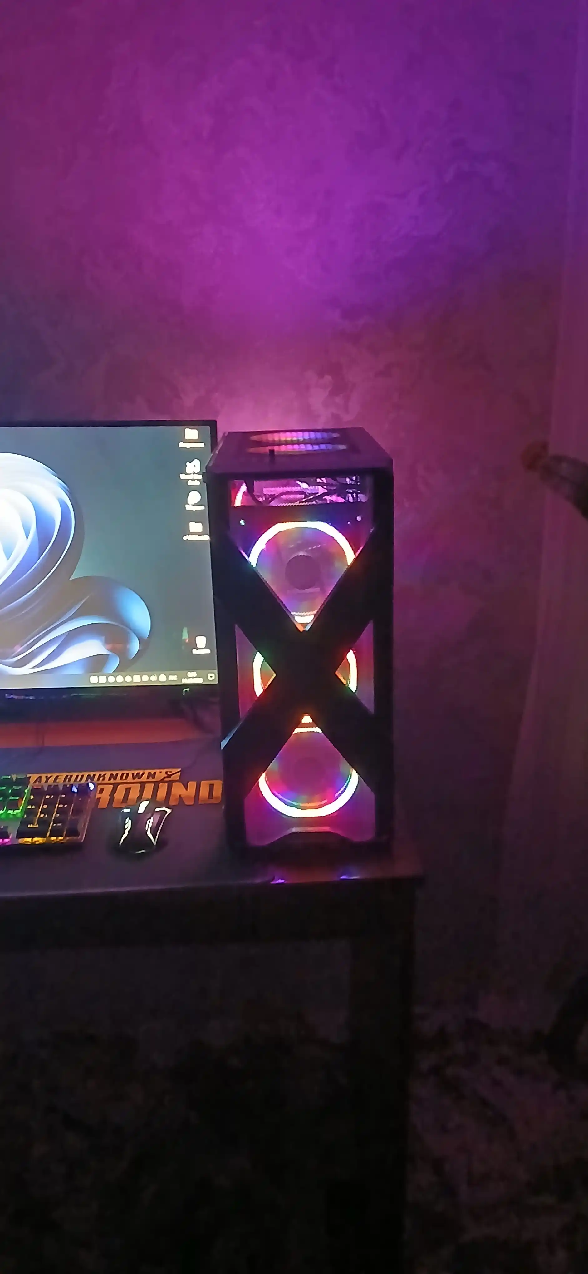 RGB-вентилятор для компьютера, 120 мм , радужный цвет, с высоким воздушным потоком
