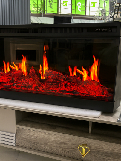 Tirik alanga effektiga ega elektr kamin
