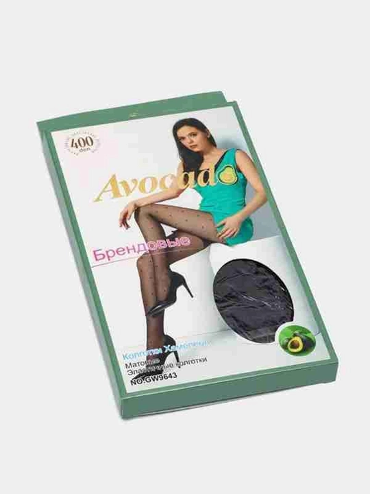 Женские колготки, с эффектом второй кожи, 400 DEN, матовые