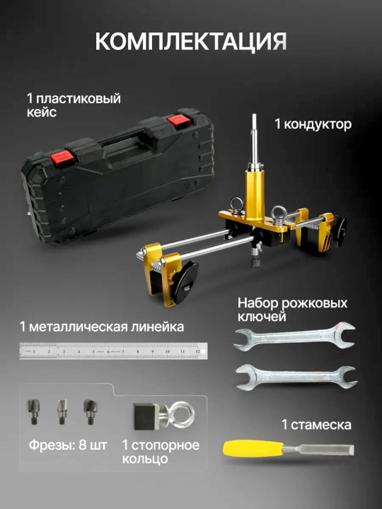 Кондуктор для врезания дверных замков