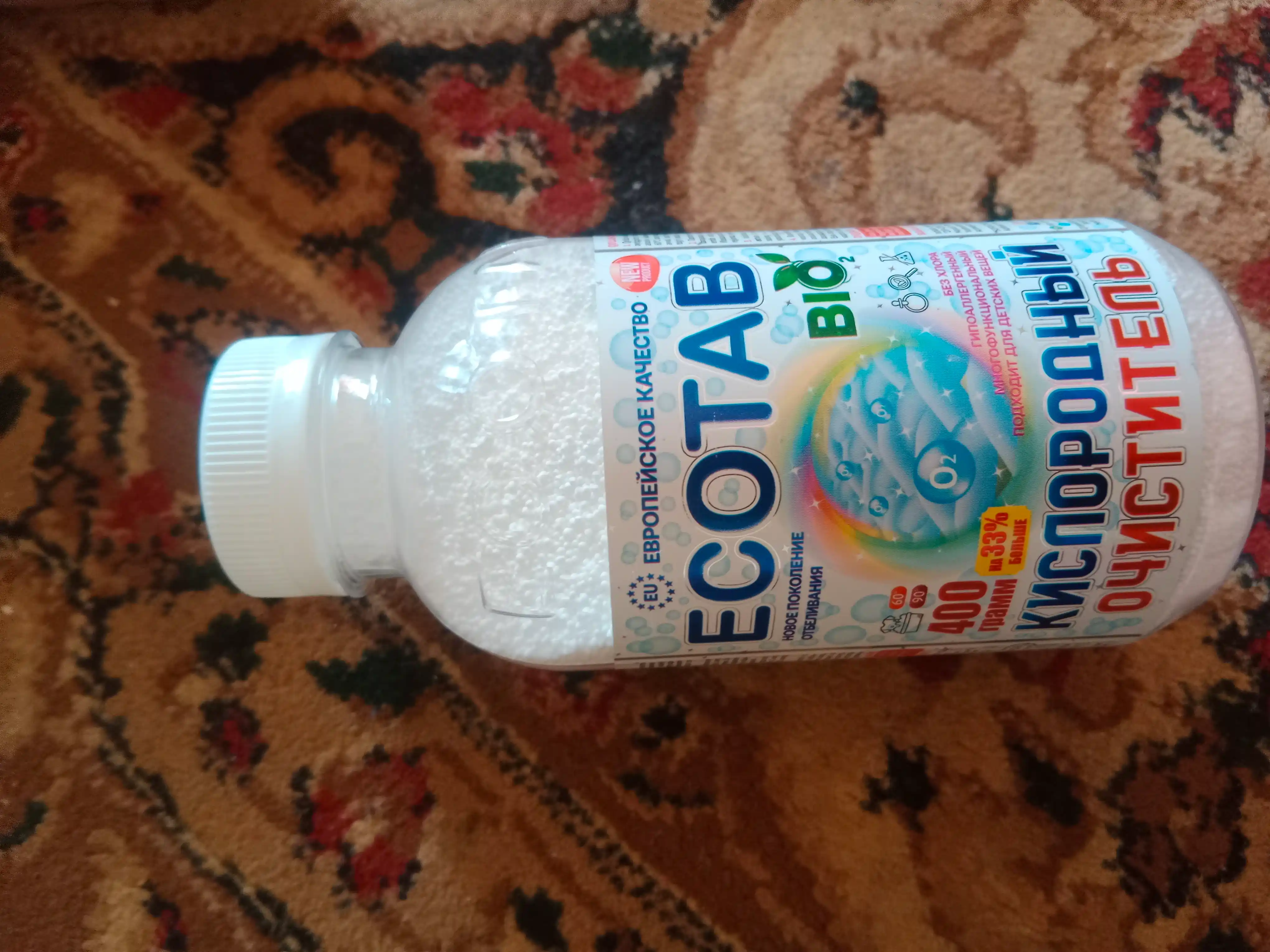 Kislorodli tozalovchi, oqartiruvchi, dog' olib tashlovch, ECOTAB, 400 gr