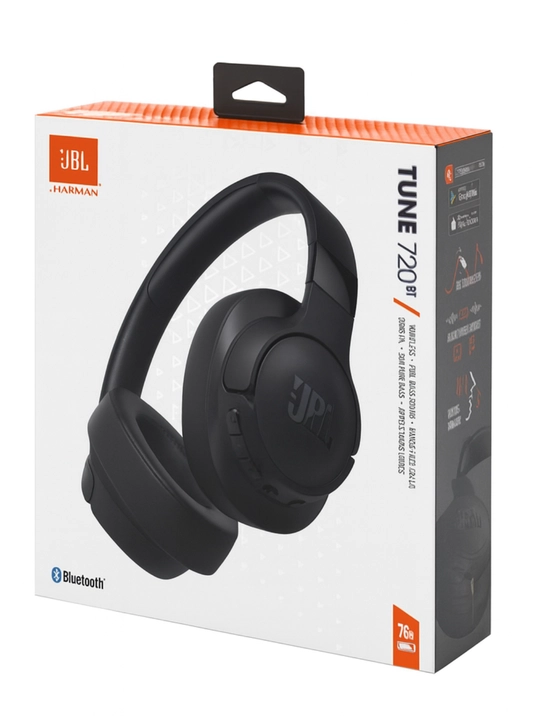 JBL Tune 720BT – Bluetooth naushnik, 76 soatgacha musiqa, kuchli bass