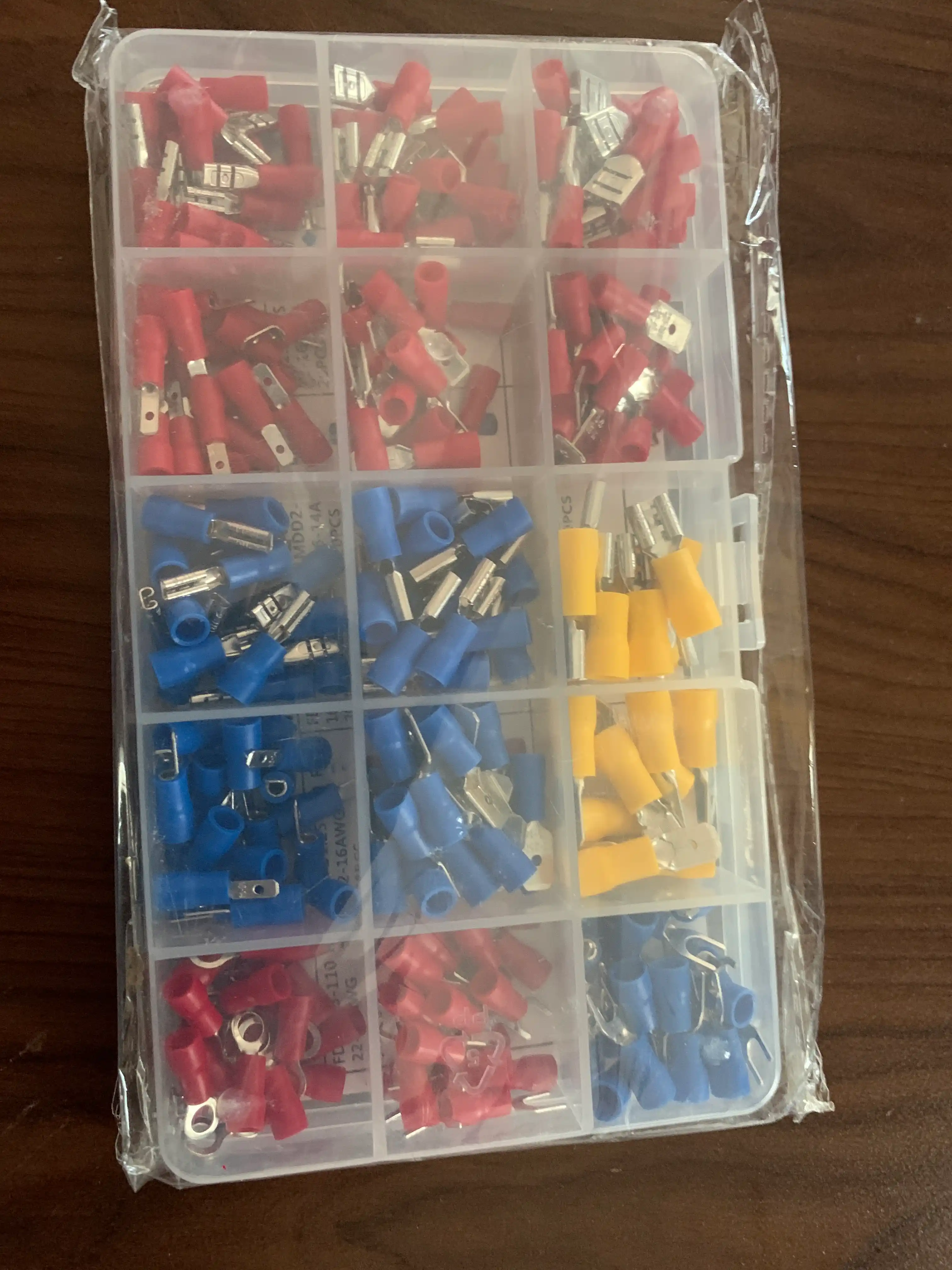 Набор изолированных кабельных наконечников, 280 шт, 0,5–6 мм²