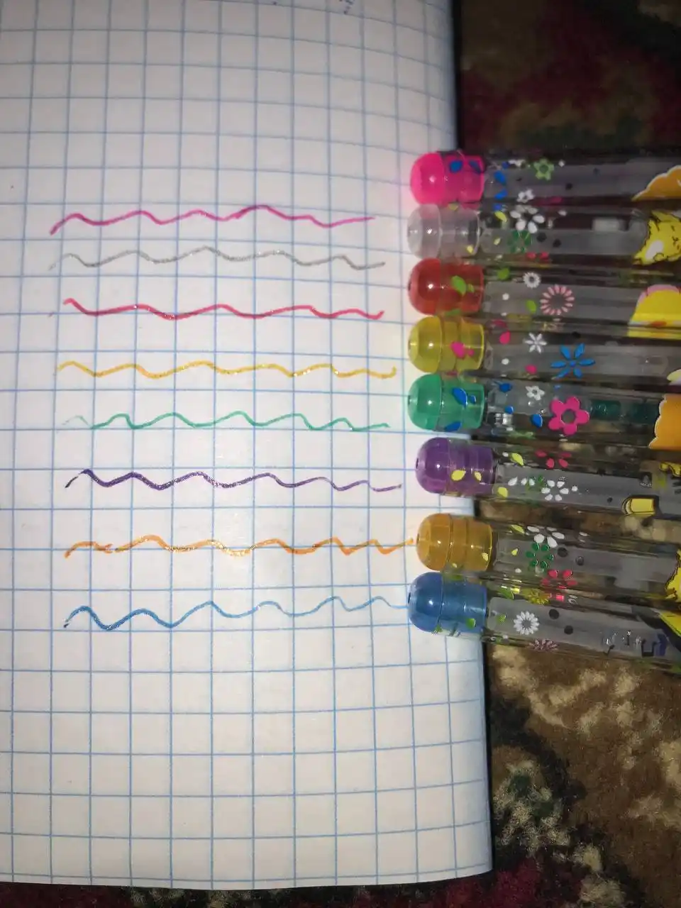Набор ручек с блестками, 4, 6, 8, 10, 12 штук