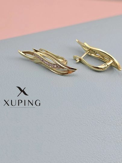 Серьги для девочек и женщин, Xuping — 1001PRT-XUPINGT-ЖЕЛТ