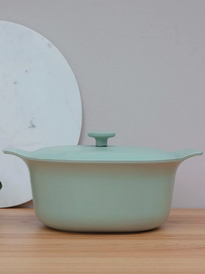 BergHOFF Ron Oval Choʻyan Qozoni Qopqoqli 28/22 sm, yashil 3900044