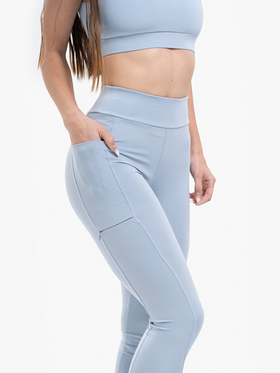 Ayollar sport leggingsi 7SABER baland belli va cho'ntakli tayts