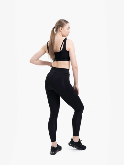 Ayollar sport leggingsi 7SABER baland belli va cho'ntakli tayts