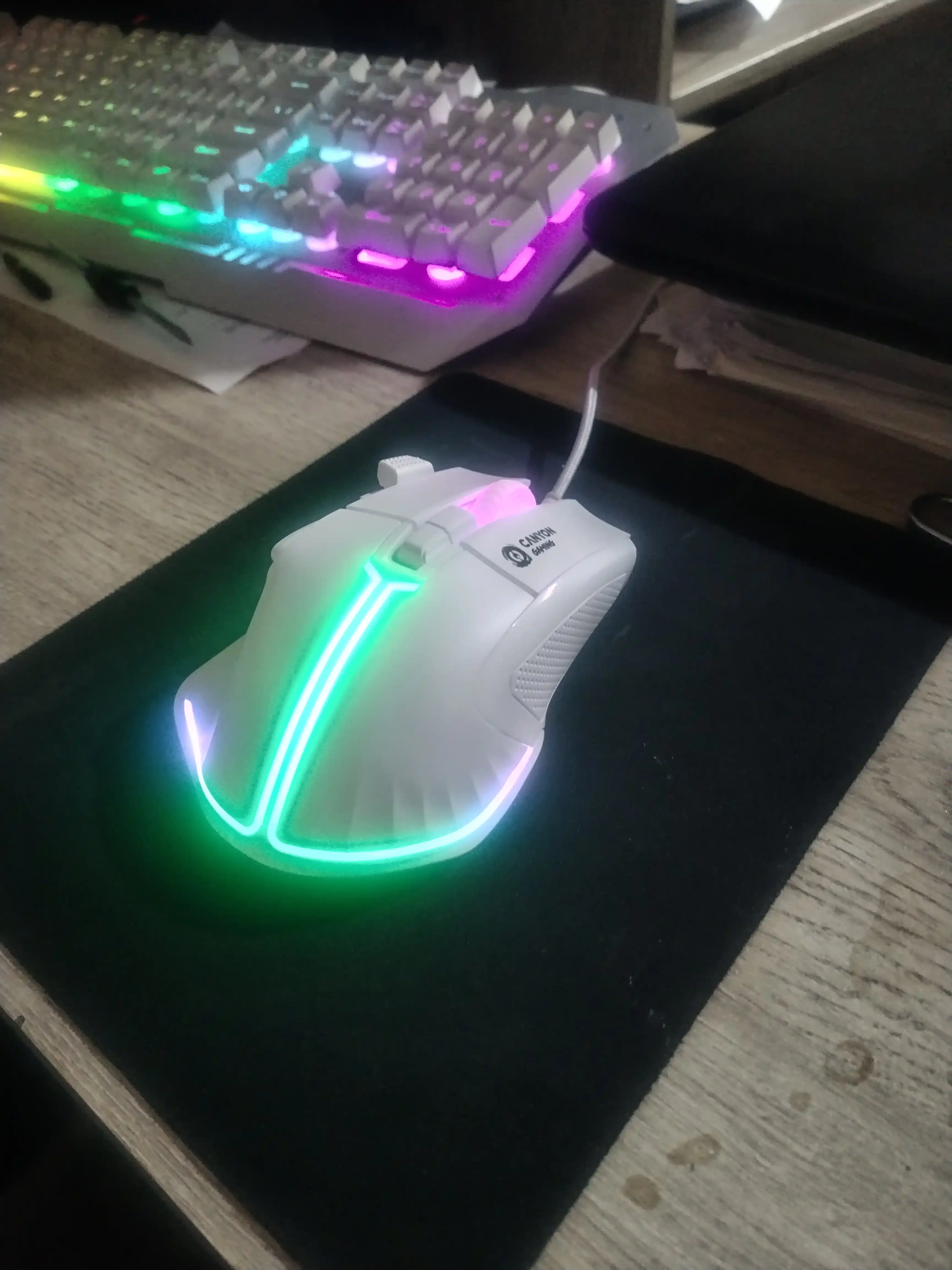 Gaming sichqoncha simli CANYON Fortnax GM-636, RGB yoritgich bilan