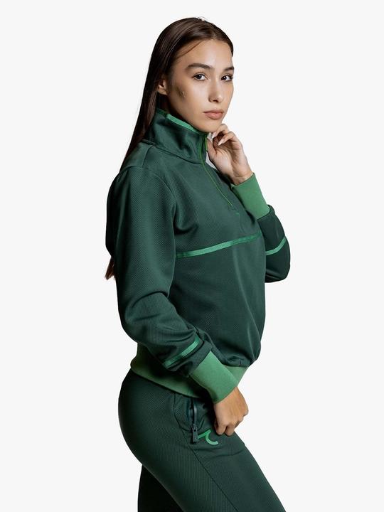 Ayollar tolstovkasi 7SABER Comfort Line olimpiyka 1/4 molniya bilan