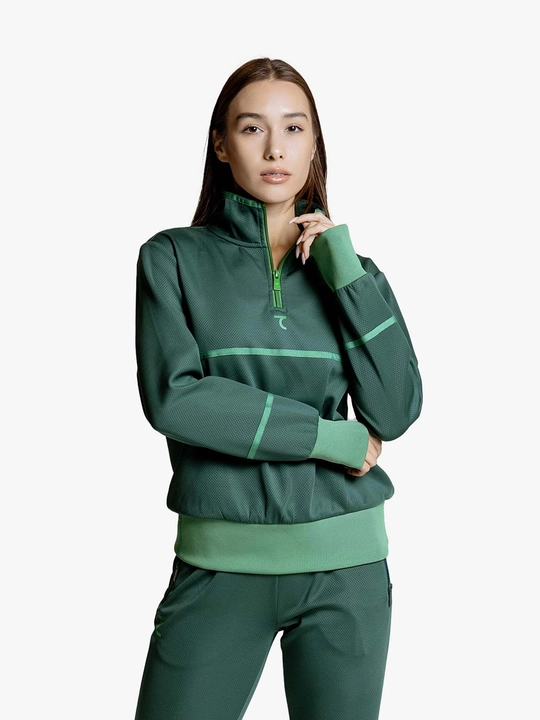 Ayollar tolstovkasi 7SABER Comfort Line olimpiyka 1/4 molniya bilan