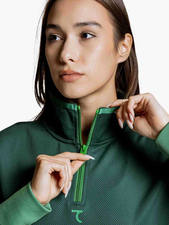 Ayollar tolstovkasi 7SABER Comfort Line olimpiyka 1/4 molniya bilan
