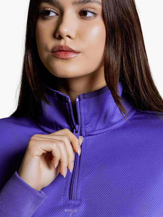 Ayollar tolstovkasi 7SABER Comfort Line olimpiyka 1/4 molniya bilan