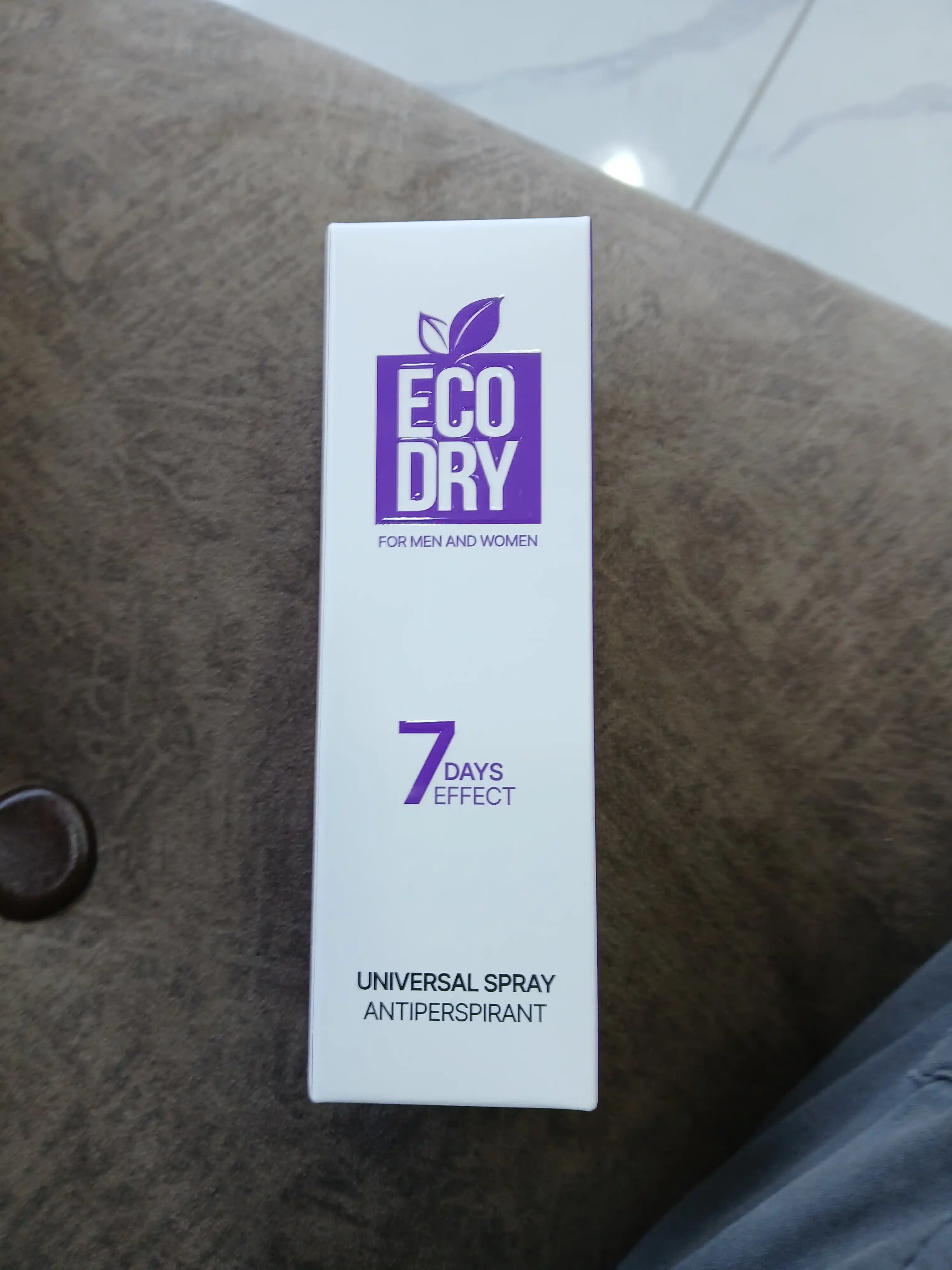 Antiperspirant sprey Eco Dry Universal, terlashga qarshi samarali vosita, 35 ml