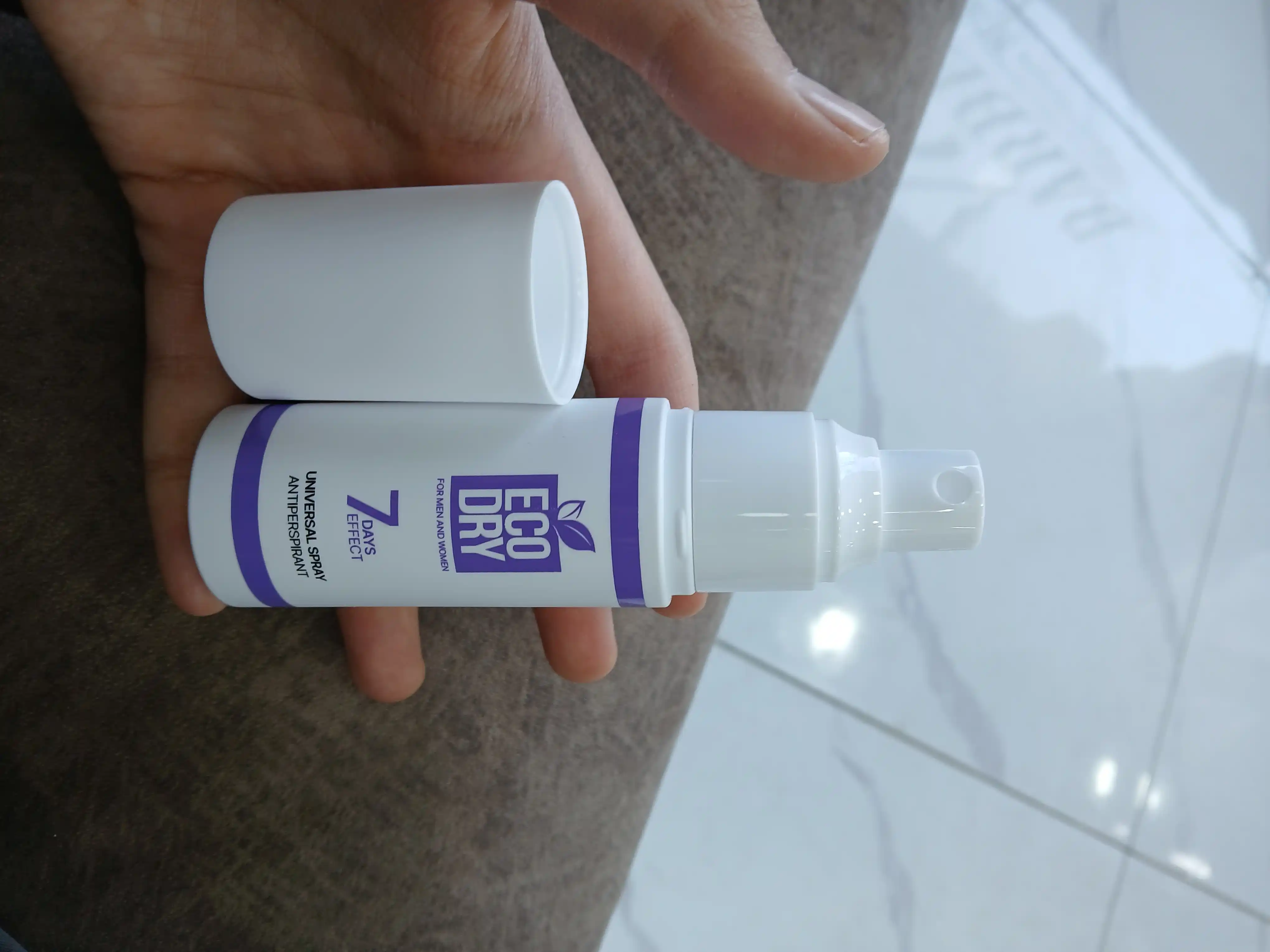 Antiperspirant sprey Eco Dry Universal, terlashga qarshi samarali vosita, 35 ml