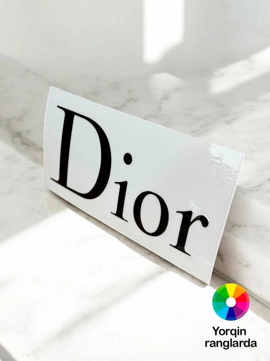 Chanel dior gucci brand logo 3d nakleyka