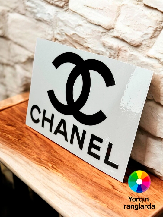 Chanel dior gucci brand logo 3d nakleyka