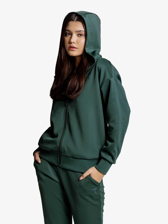Ayollar hudi 7SABER Comfort Line Hoodie to'qima kofta molniyali