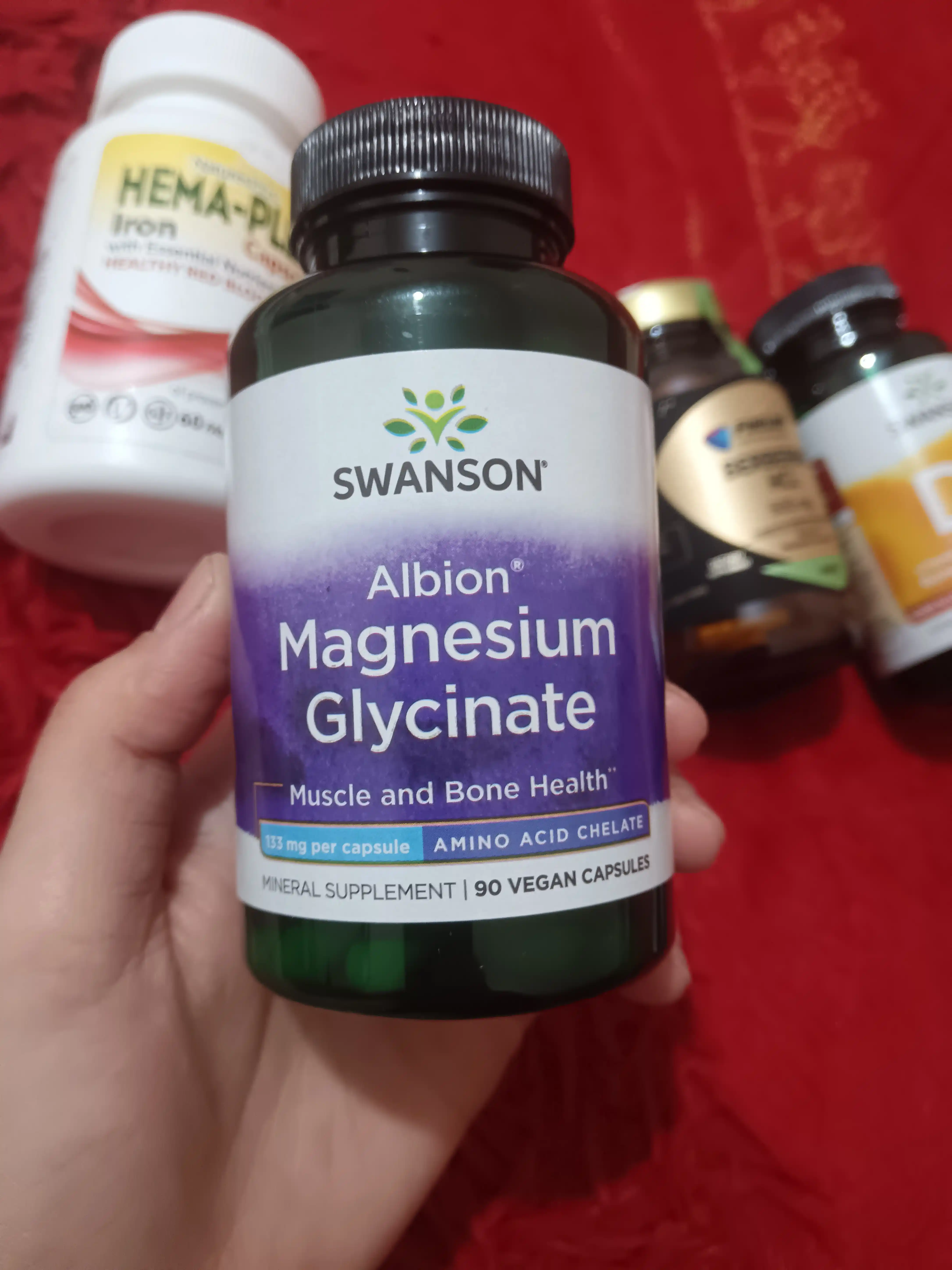 Swanson Magniy Glitsinat (Albion), 90 kapsula