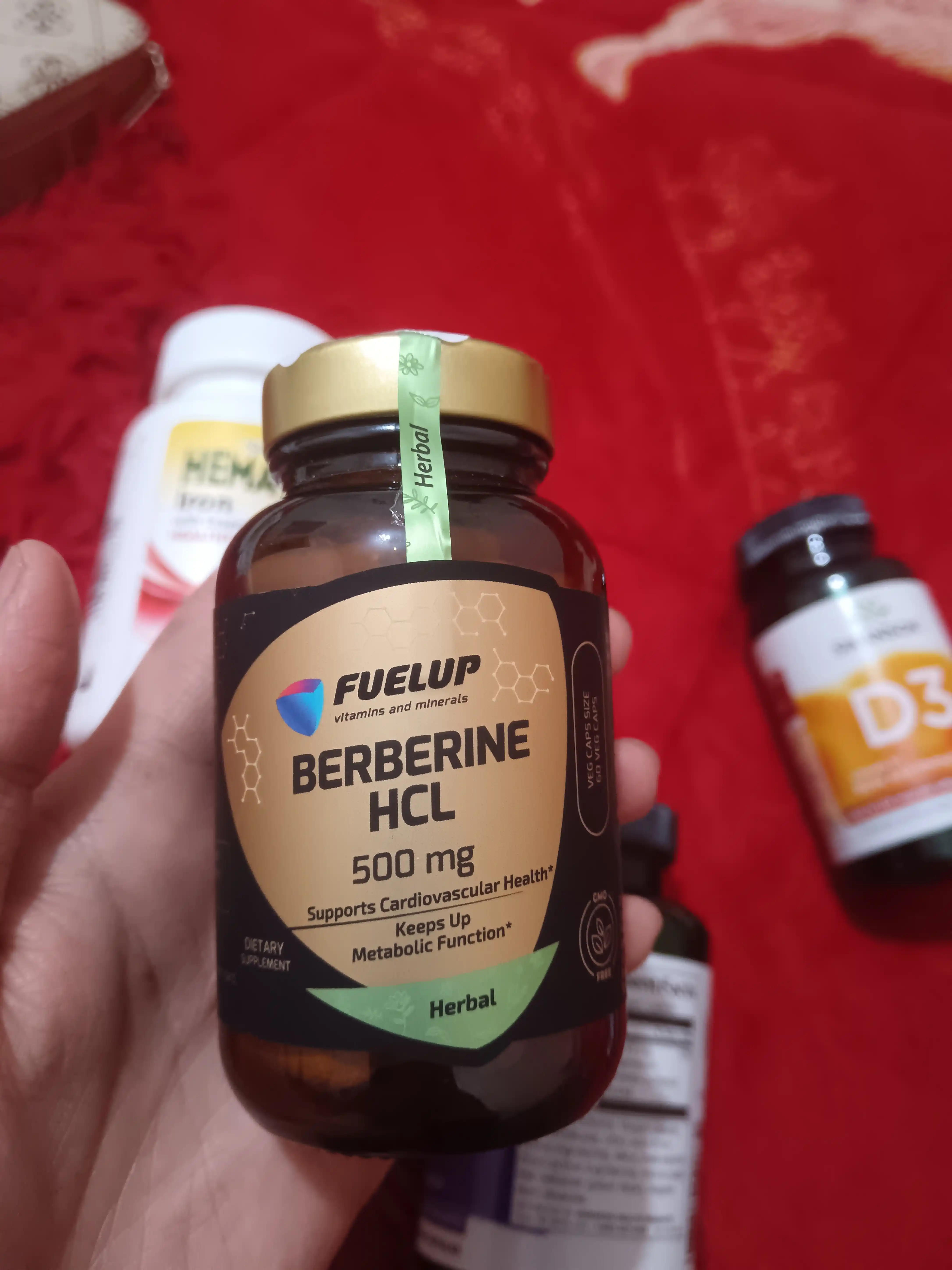 FuelUP BERBERINE HCL 500mg 60 veg caps Берберин