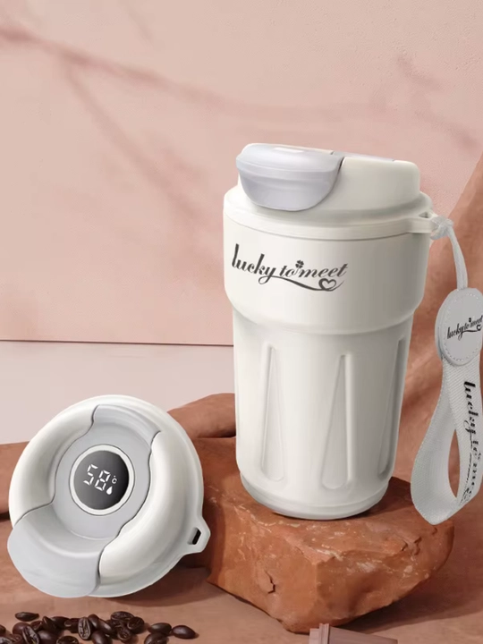 Datchikli qahva va choy uchun termosli krujka, 500 ml