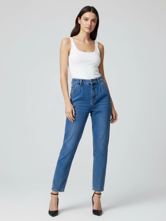 Джинсы Mom Banana – Классический Comfort Fit - 
