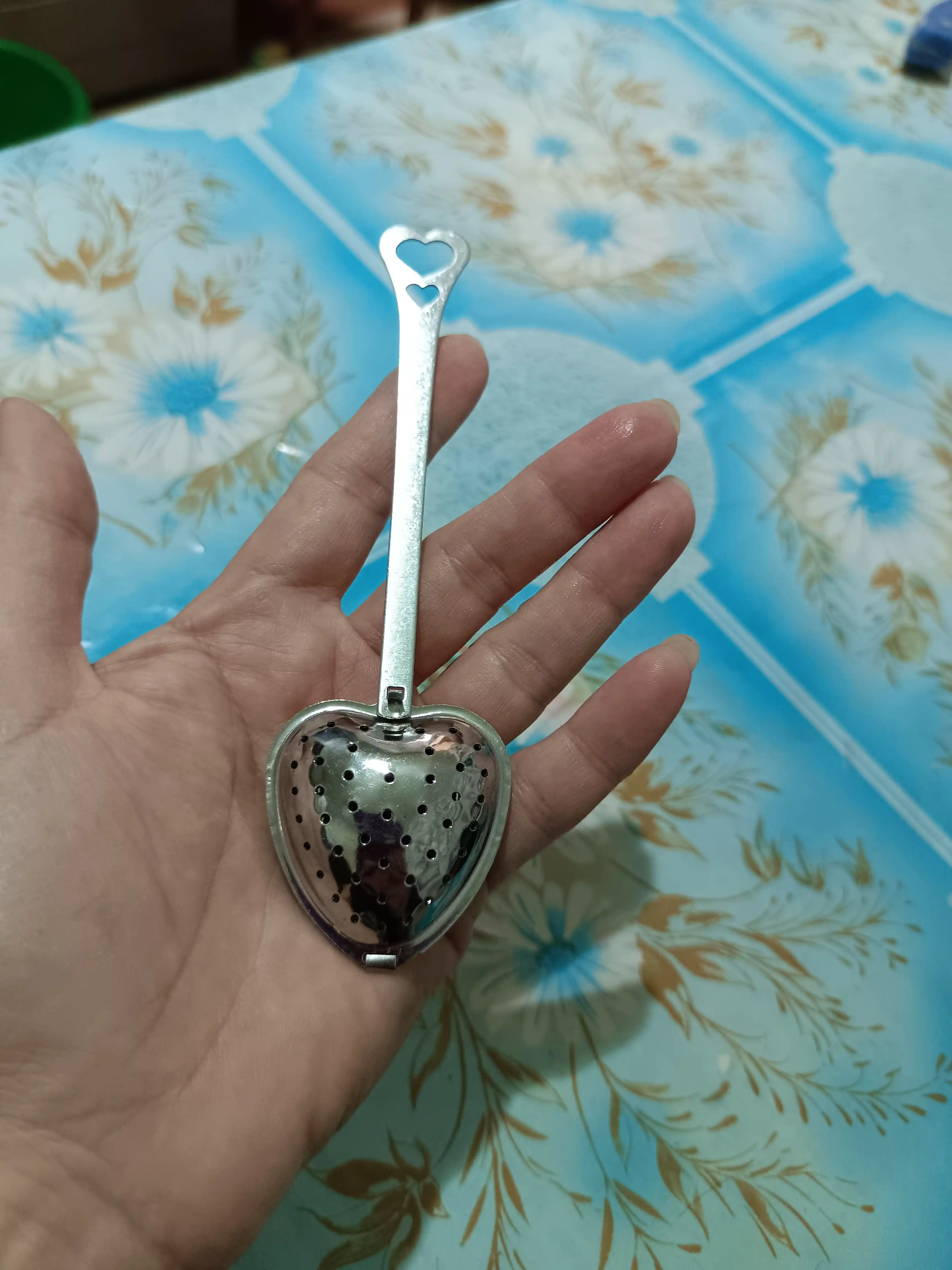 Ложка сито для чая, в форме сердце