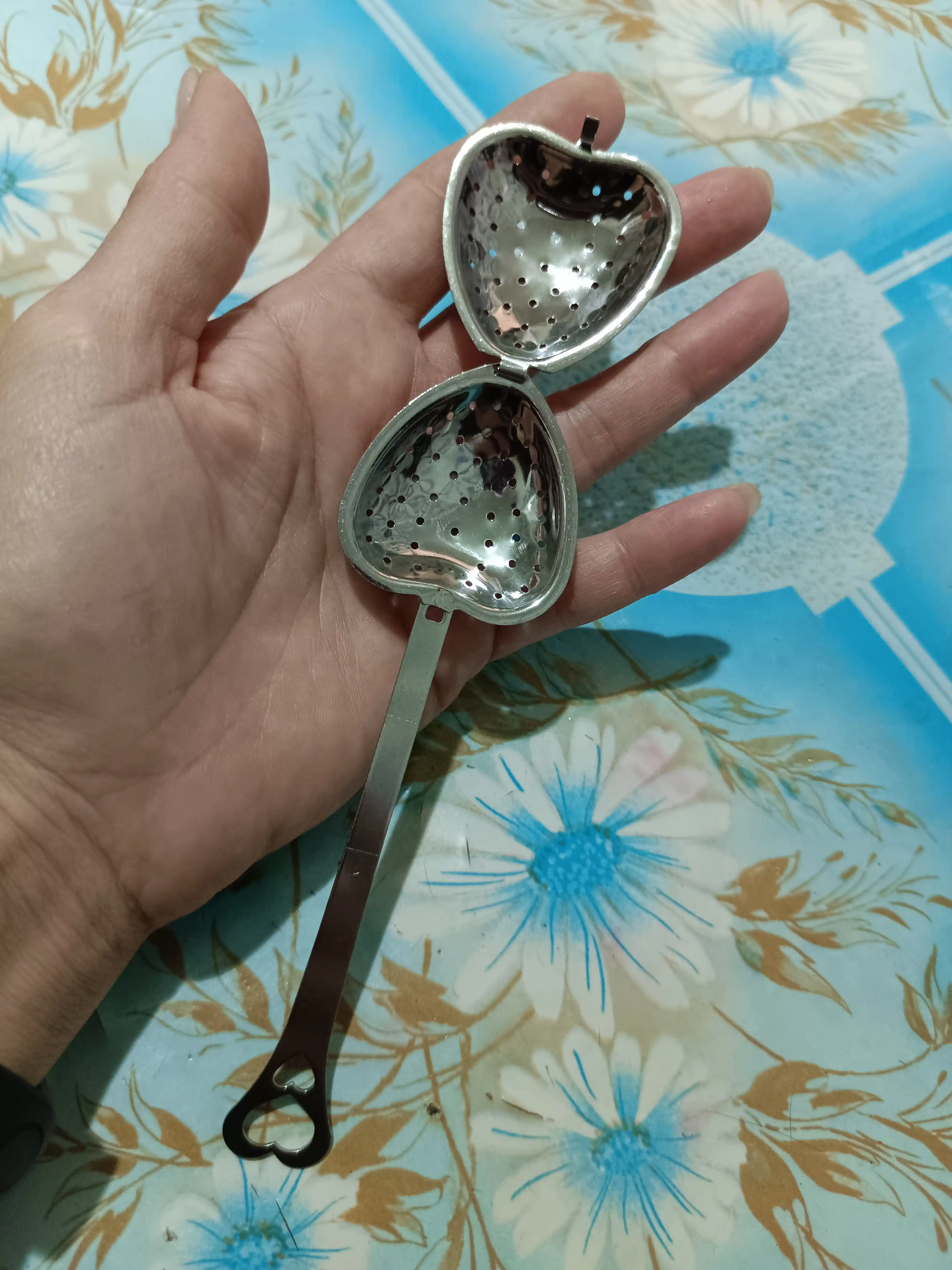 Ложка сито для чая, в форме сердце