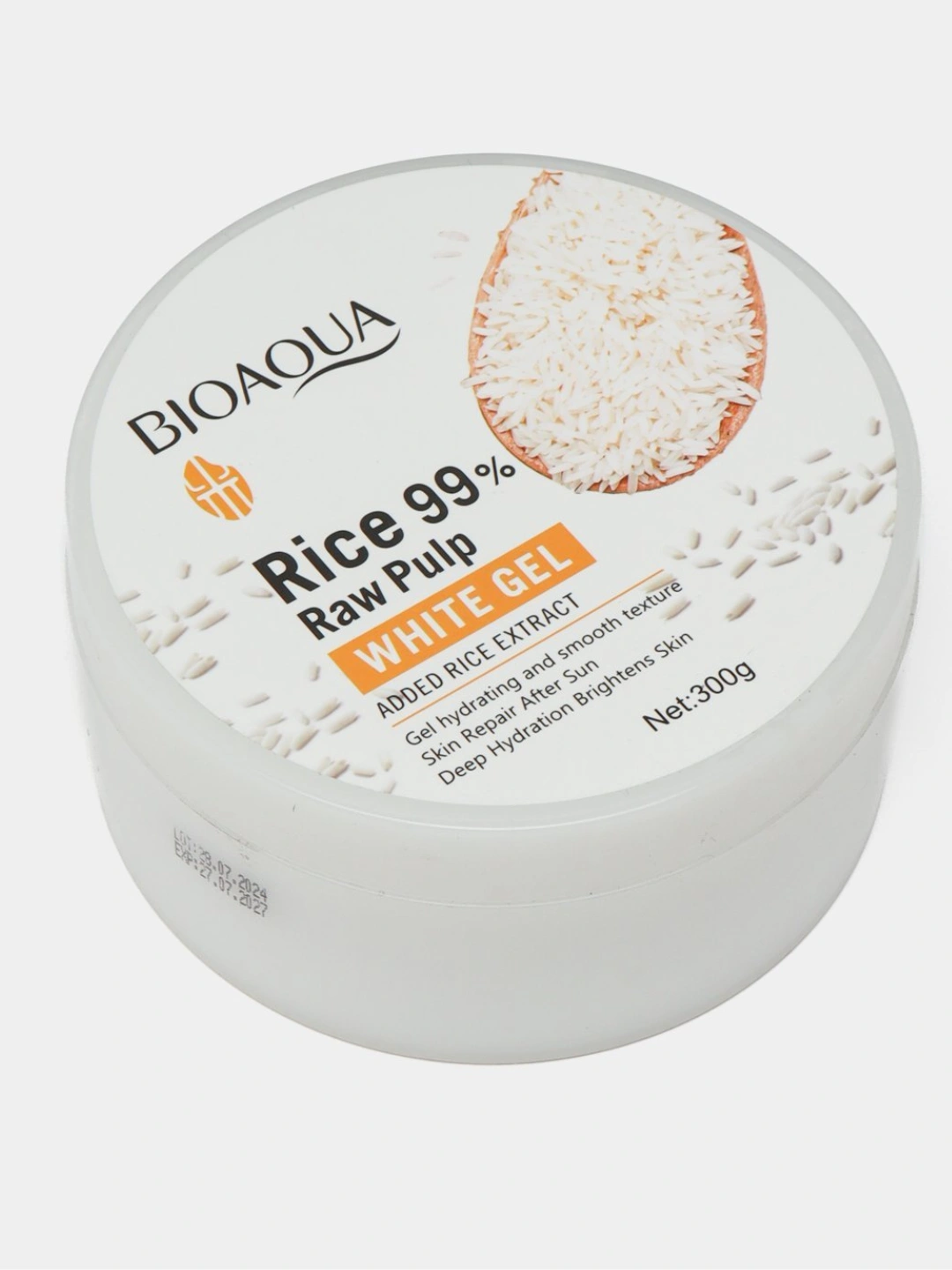 BIOAQUA Rice 99% Raw Pulp White Gel – Отбеливающий гель с экстрактом ...