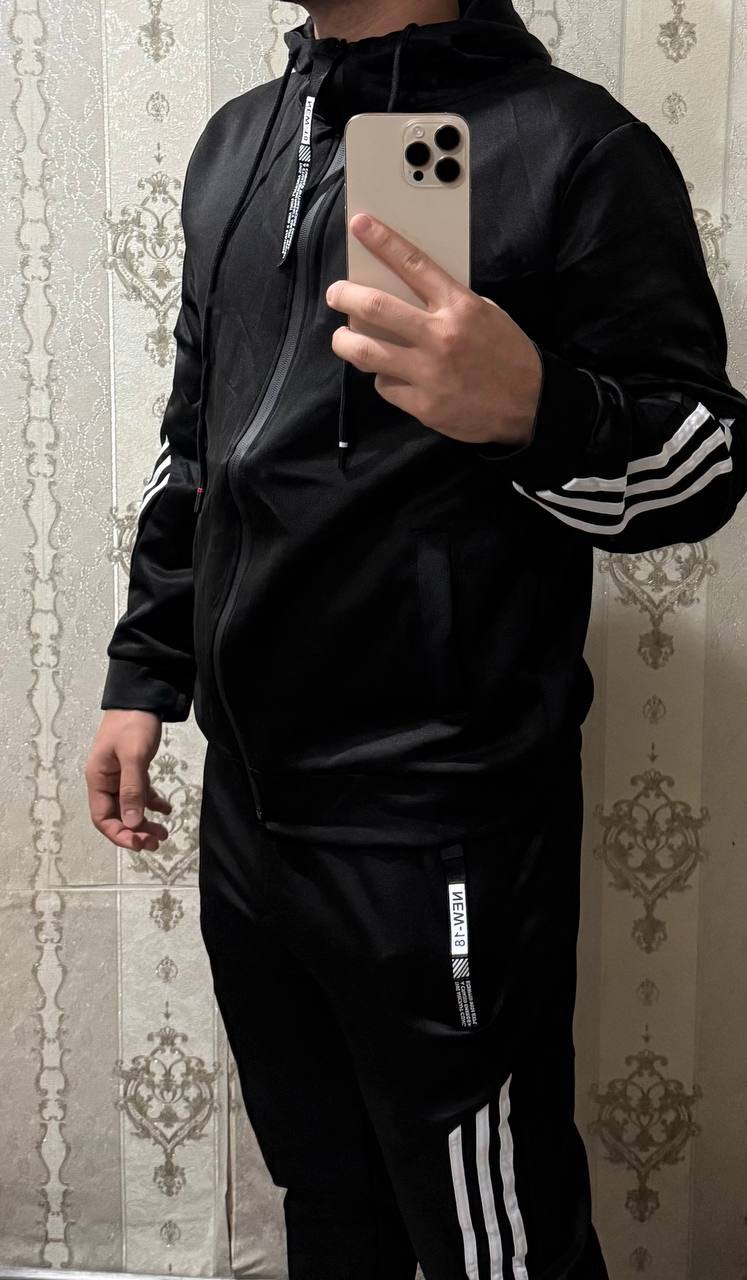 Erkaklar sport to‘plami: chaqmoq, kofta va shim