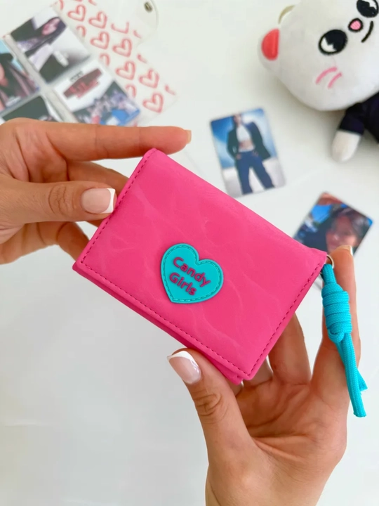 Компактный кошелек для женщин и девочек, cardholder