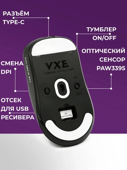 Simsiz o'yin sichqonchasi, VGN VXE R1 SE+