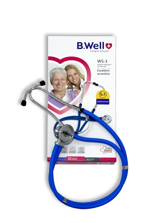 Rapaport professional stetoskopi, WS-3 modeli, B.Well butlovchi qismlari bilan