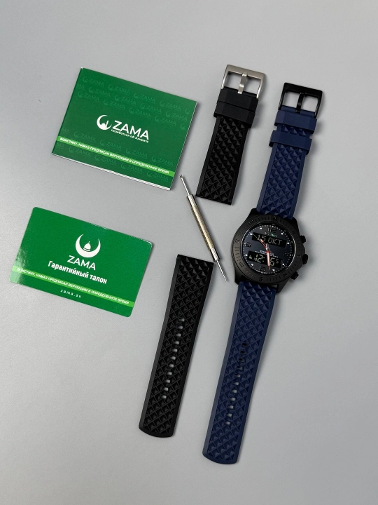 Erkaklar uchun soat ZAMA WATCH, suvga chidamli, sport, namoz vaqtini eslatuvchi