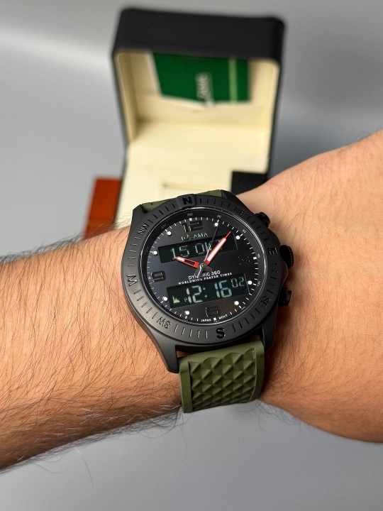 Erkaklar uchun soat ZAMA WATCH, suvga chidamli, sport, namoz vaqtini eslatuvchi