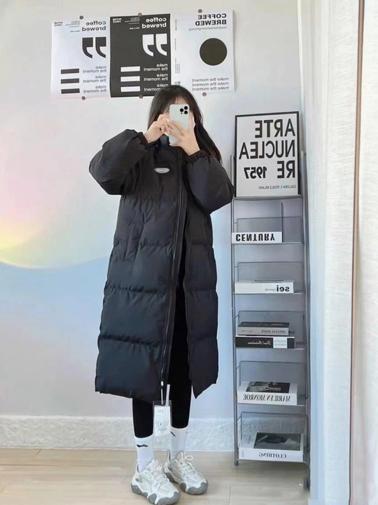 Kurtka ayollar uchun, issiq uzun kurtka - EllyFashion kapyushonli, qishki oversize puxovik