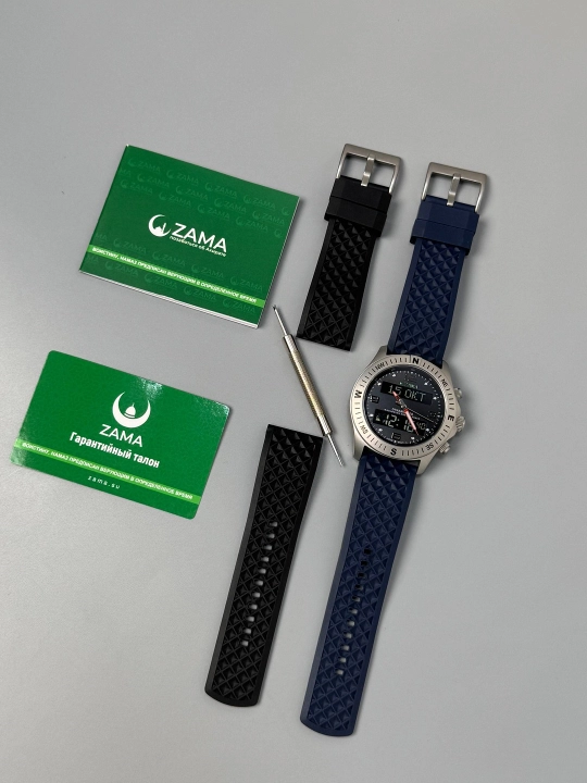 Safir kristalli soat ZAMA WATCH, namoz vaqtini eslatuvchi, zarbaga chidamli