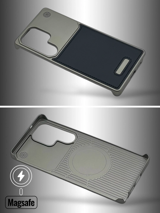 Samsung S25 Ultra S26, S24, S23 Ultra, S25 Ultra uchun charm plastik g'ilof, Magsafe